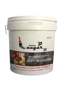 Pintura plastica cubricion doble